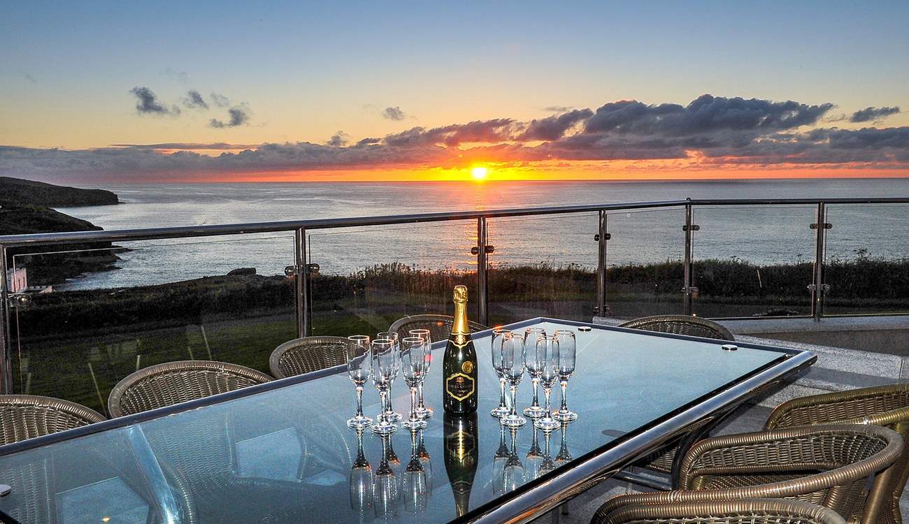 A wonderful spot to enjoy a champagne sunset.