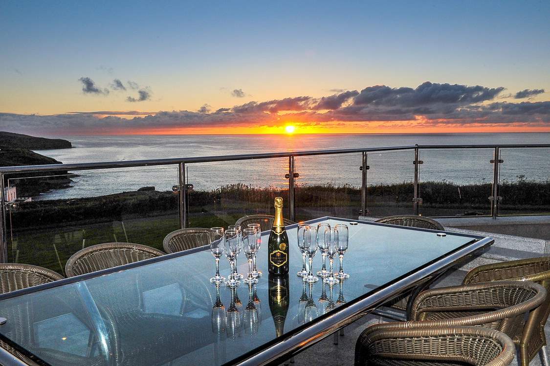 A wonderful spot to enjoy a champagne sunset.
