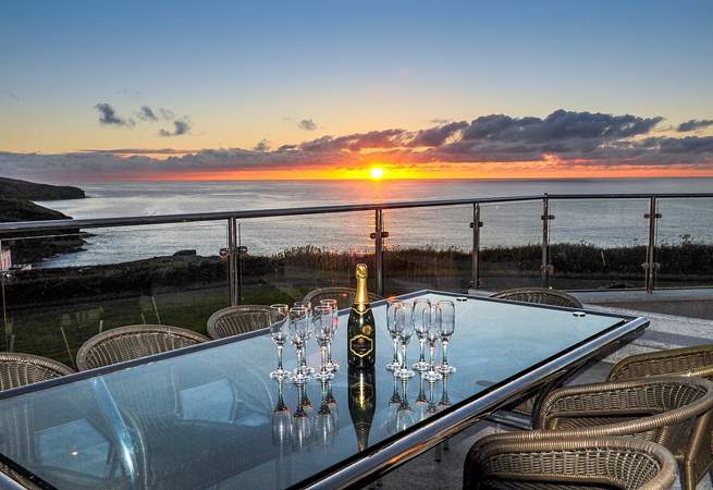 A wonderful spot to enjoy a champagne sunset.
