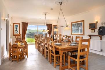 The spacious dining-room where all can gather.