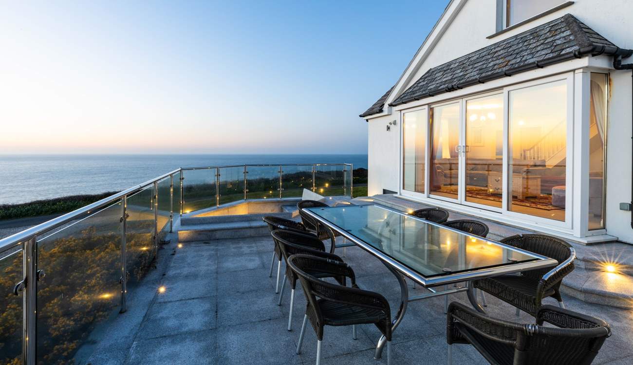 This is a stunning holiday home at any time of the day.