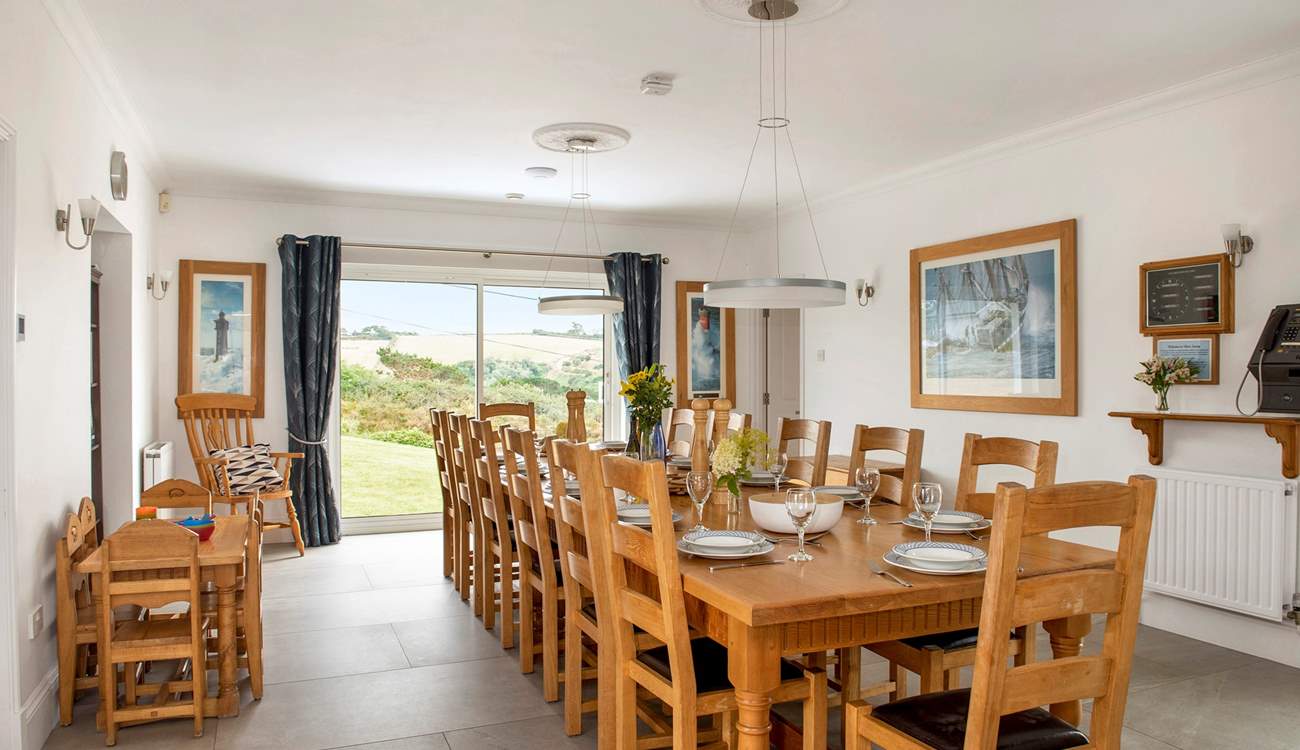 The perfect setting for celebration meals.