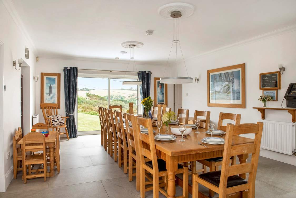 The perfect setting for celebration meals.