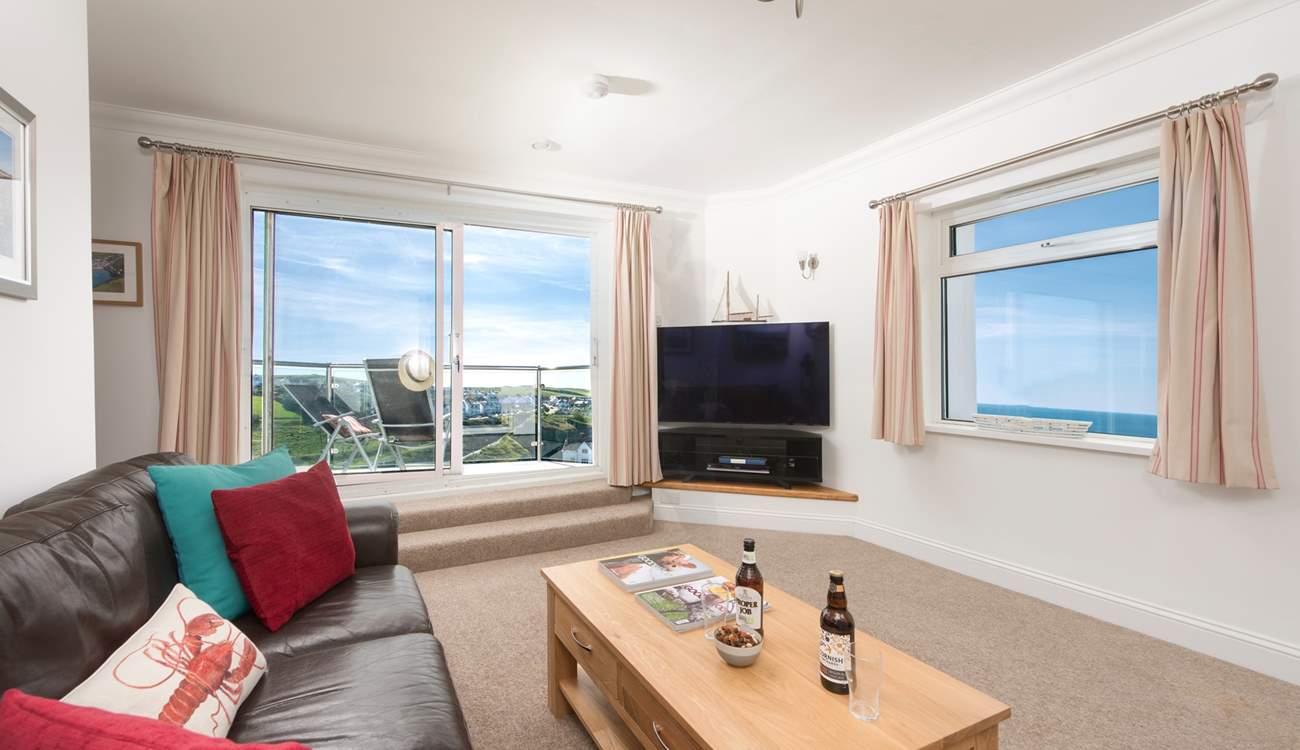 Of course the snug/games room also has those wonderful views and a balcony area to enjoy them even more.