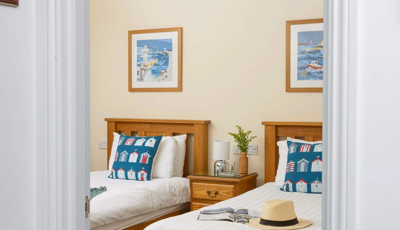 The bedrooms are light and restful spaces.