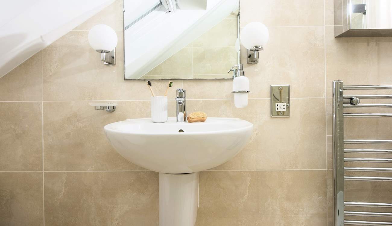 The en suite shower-room on the first floor.