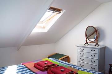 The bedroom.