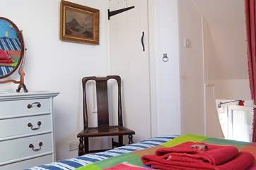 The bedroom.