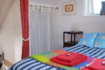 The bedroom.