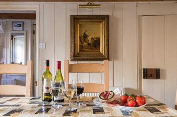 Enjoy a relaxing meal in the dining-room.