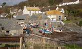 The local fishing boats at low tide. - Thumbnail Image