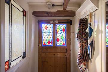 The house is full of pretty touches, what a stunning front door.