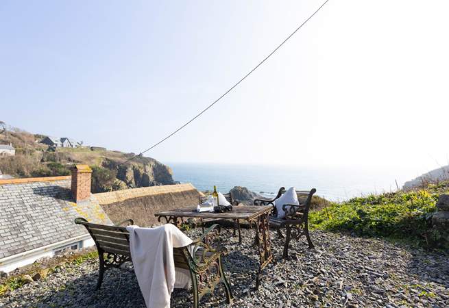 Enjoy the oceanic outlook from the top of the garden.