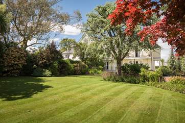 Plenty of outdoor space offering sunny spots for reading a book or having a picnic.