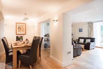 The open plan living area is very sociable.