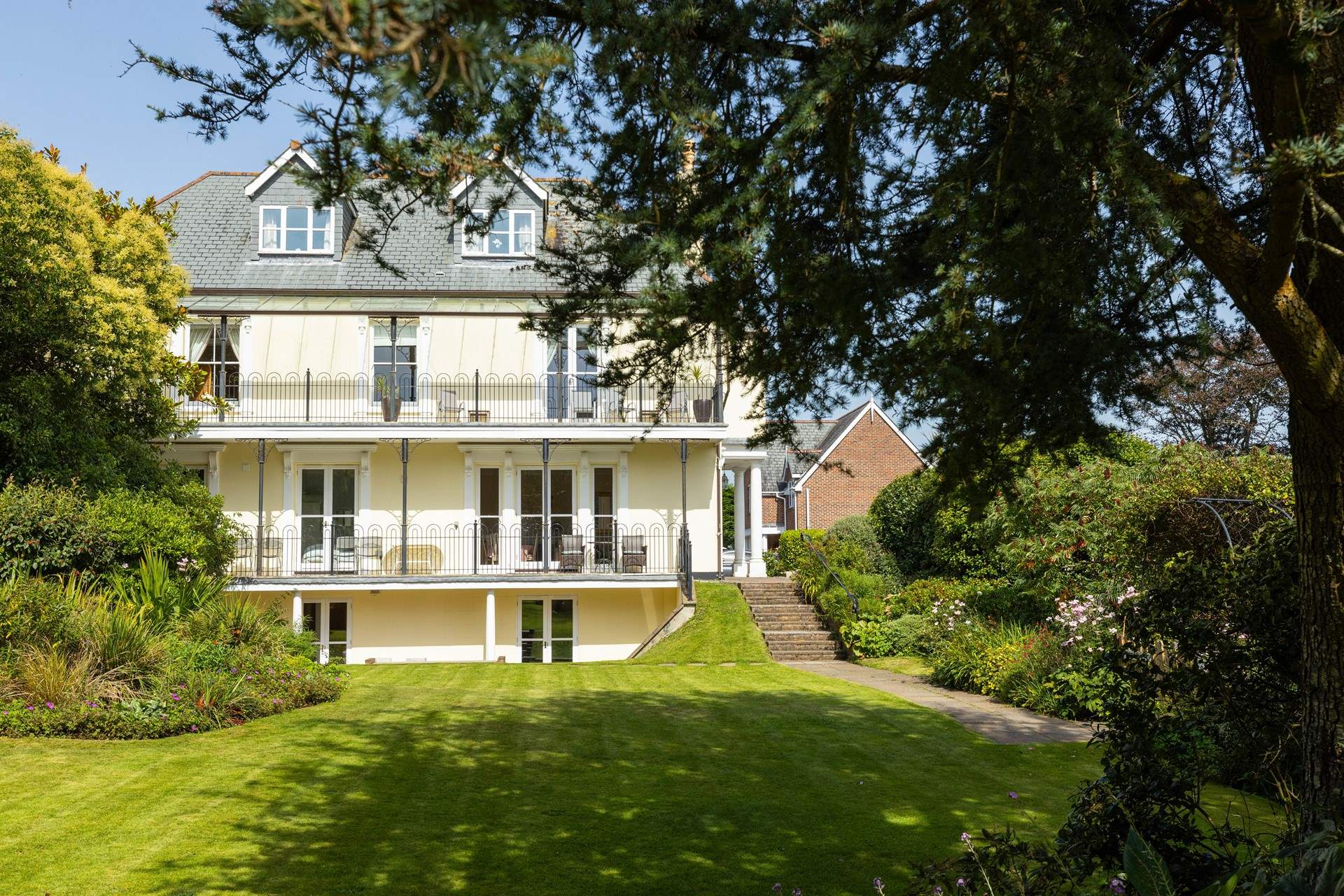 The Garden Apartment is part of the lovely Carnethic House. Which has plenty of outdoor space offering sunny spots.