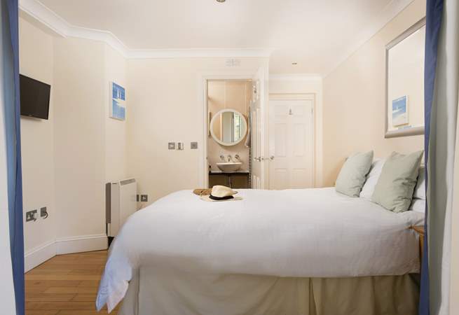 Bedroom two has direct access to the terrace.