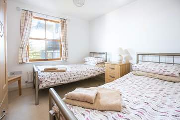 The twin bedroom.