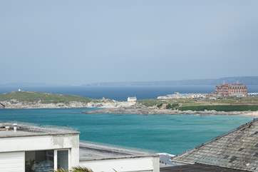 You can see the sea from the master bedroom.