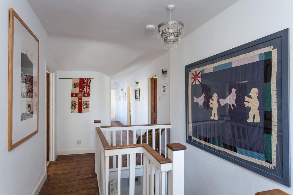 The first floor landing, charming in itself.