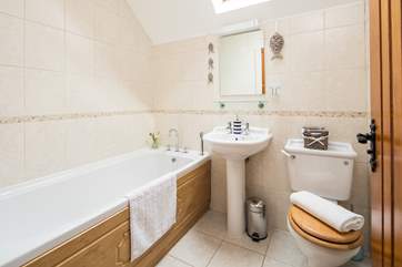The family bathroom on the first floor.