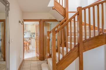 This photo gives you a sense of what a spacious family holiday home this is.