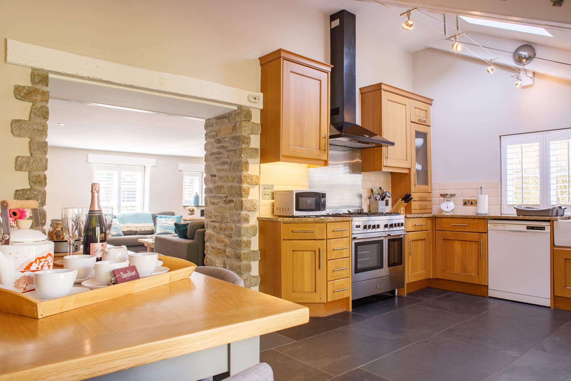 The dining-area conveniently located in the kitchen.