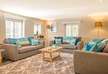 The spacious and comfortable living-room.