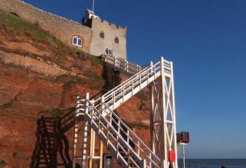 This is the unique Jacob's Ladder at Sidmouth.