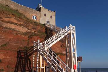 This is the unique Jacob's Ladder at Sidmouth.