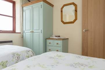 Both bedrooms have plenty of storage space.