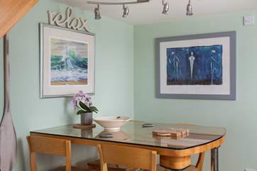 The dining-table, perfect for a cosy supper.