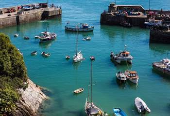 Watch the boats bobbing in Newquay harbour. 