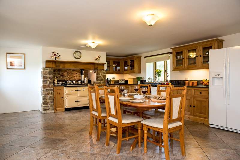 The kitchen is presented to a high standard