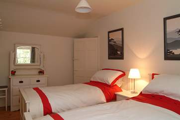 The twin bedroom.
