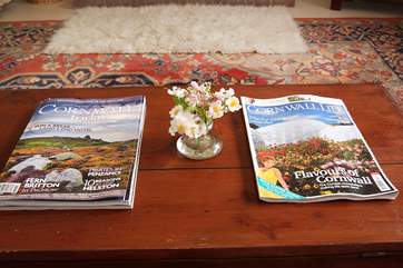 There is plenty of local literature to browse.