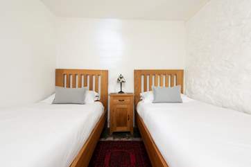 The twin bedroom on the ground floor.