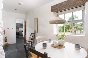 The dining area.