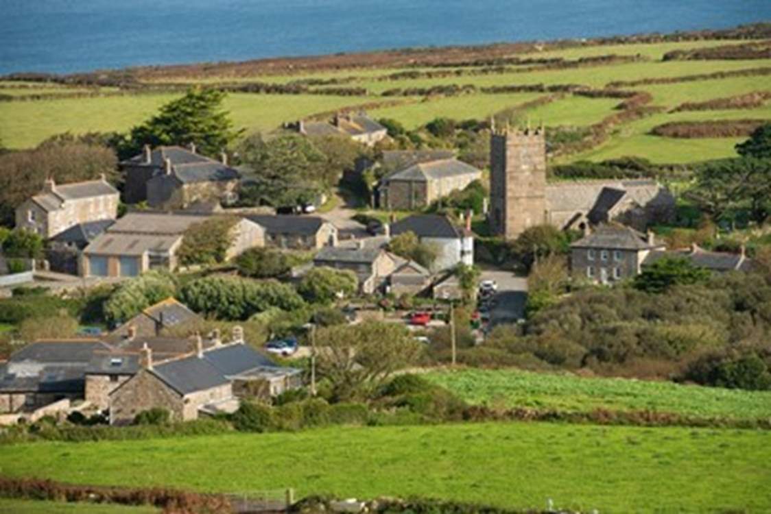The charming village of Zennor within walking distance, stop for a pint of local cider in the Tinners pub!