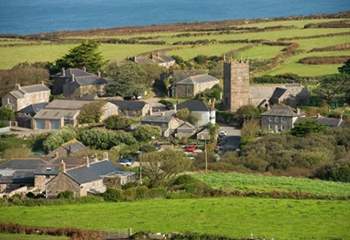 The charming village of Zennor within walking distance, stop for a pint of local cider in the Tinners pub!