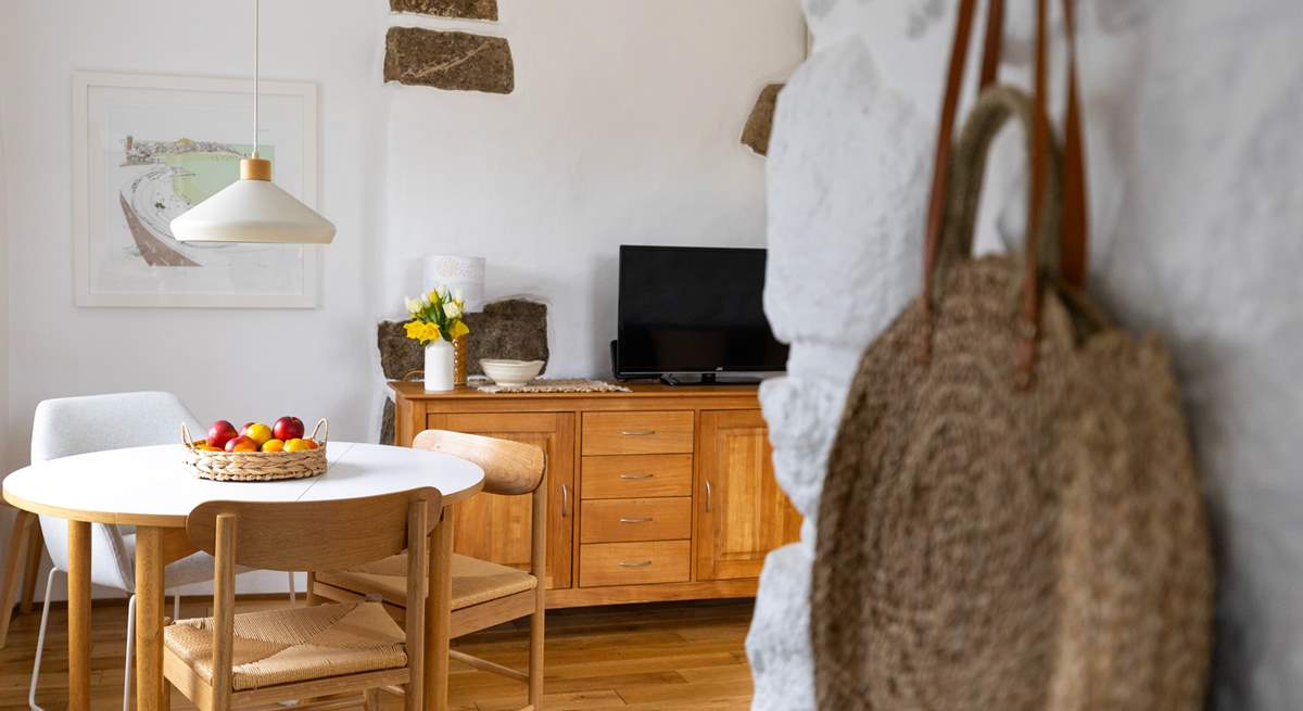 Carefully considered finishes make this converted stone barn a very cosy place to stay.