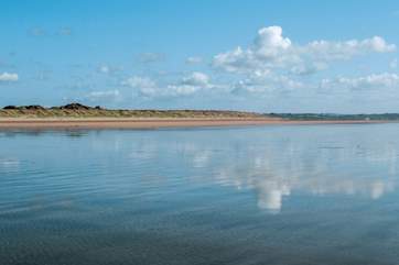 The north Devon coast is an easy drive away - miles of sandy beaches.