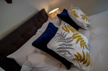 The Master bedroom has been tastefully and thoughtfully furnished.