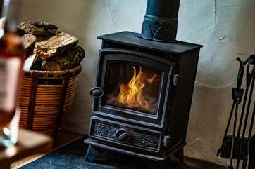 The log fire will be a welcome treat on those cold winter nights.