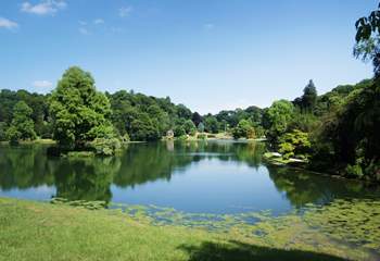 The lake at National Trust Stourhead is a beautiful place to spend a day.