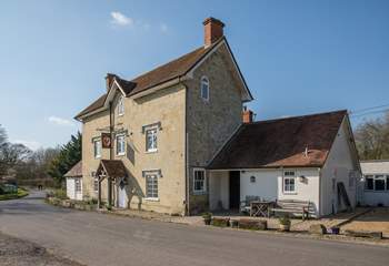 The Benett Arms at Semley, a traditional 16th Century inn and free house, is a short drive or good walk away.