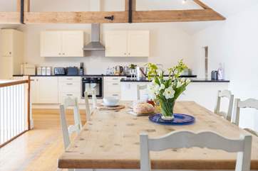 Plenty of room in the dining-area for the whole family to sit around.