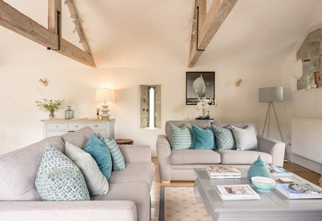The vary spacious living space has a wonderful cosy feel and is a great spot to gather everyone round to discuss your day of local exploring.