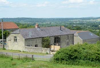 This view shows Dairyman's Cottage (2093) and Hatts Barn (2093) in their fabulous setting.