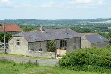This view shows Dairyman's Cottage (2093) and Hatts Barn (2093) in their fabulous setting.
